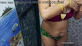 Check out this Indian hot desi sexy bhabhi enjoying a relaxing bath solo