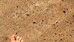 dirty calloused soles from barefoot amateurs