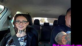 Tattooed Latina Brunette In Hot Casting