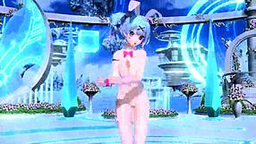 HATSUNE MIKU IN AI NO UTA PROJECT DIVA NUDE MOD RABBIT HOLE COSTUME WITH BIG TITS AND ASS