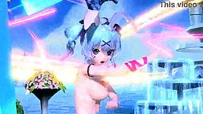 HATSUNE MIKU IN AI NO UTA PROJECT DIVA NUDE MOD RABBIT HOLE COSTUME WITH BIG TITS AND ASS