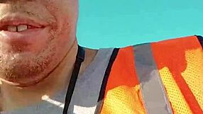 Asian amateur walks during work!