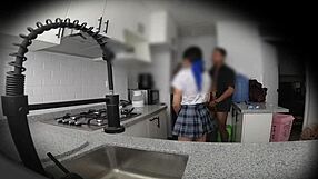 hidden camera catches neighbor bent over!