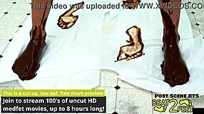 raven rogue puddin around with her feet in this fetish video