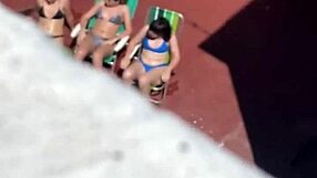 Neighbors sunbathe on the terrace in part two.