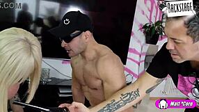 Check out the behind the scenes footage from Nemesi's Spermaparty set.