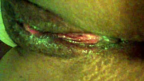 Big Booty Red Bone Showcasing Her Ass and Pussy in Wet Scene