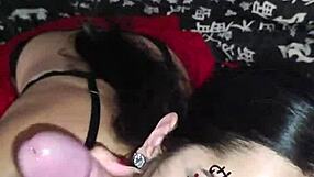 Wellington Prado Enjoys Deepthroat Blowjob On His Big Veiny Cock, Smearing Face With Cum