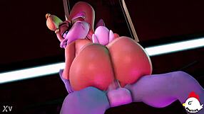 Lola Bunny enjoys a ride with Bugs in a fun adventure