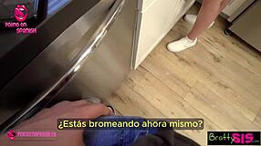 Hermanastra gets stuck in the washer for intense taboo fetish action.