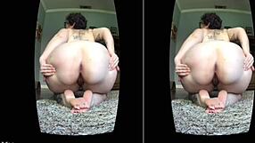 The BBW milf spreads her fat ass for VR anal fucking