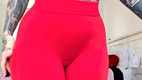 What if this milf in sheer gym tights gets fucked during her solo try-on session with big tits and huge ass exposed?