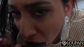 Sexy Latina with Big Tits and Tight Ass Takes It on All Fours Until Her Ass Fills with Cum