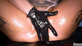 Tattooed Hottie Gets Massaged And Anal In Doggystyle And Missionary