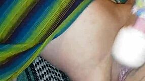 Submissive cumming from fingering and toys.