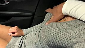 Passionate Russian Couple Gives Blowjob In A Mercedes Benz Car In Public In The Woods