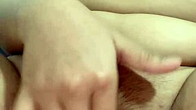 Lonely sister gropes and masturbates her body alone