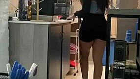 I fucked the hot Latina contractor hard in the bedroom