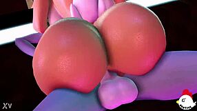 Lola Bunny enjoys a ride with Bugs in a fun adventure