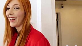 Lauren phillips feels intense pleasure fingering her anus while riding fiercely