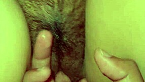 thai couple's wet pussy fingering at home so horny