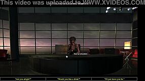 Office Party Game Ends with Sophie in Shaved Pussy Action