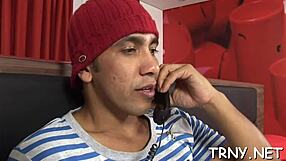 Big Shemale Jock Offers Hardcore Blowjob Surprise