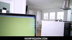 Is my step mom riding me in pov roleplay, showing her big tits and ass?