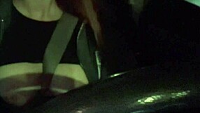italian big tits artemisia love enjoys solo car ride flashing her boobs.