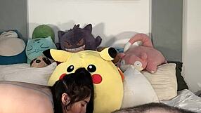 Latino couple teases with flashing before intense orgasmic session