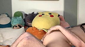 Latino couple teases with flashing before intense orgasmic session