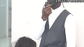 Best Sucking Deepthroat and Facefucking with Big Black Cock. Amateur Homemade Creampie and Squirting on See Through.