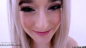 Blonde Model In Casting Interview Gets Cum In Mouth From Big Cock Doggystyle Fucking