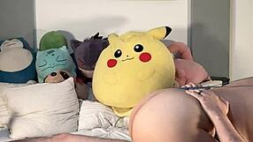 Latino couple teases with flashing before intense orgasmic session