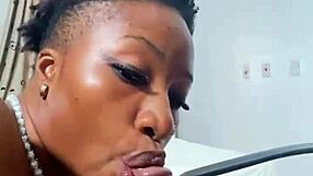 naija babe candy hints at sucking a monster cock