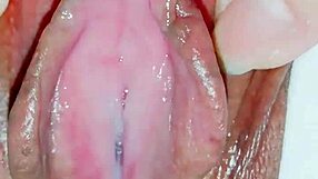 안녕, 모두에게 내 꽉 조이는 젖은 보지 보여주고 싶어, 이 아시안 아마추어가 클로즈업으로 클리토리스랑 입술 벌리며 자위해.