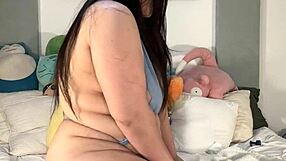 Latino couple teases with flashing before intense orgasmic session