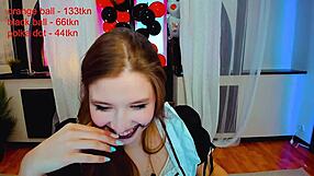 This Beautiful Little 18+ Maid Experiences Intense Cum on Webcam as a Slut.