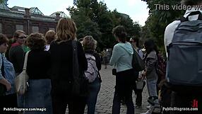 German Babe Bound And Humiliated In Public Outdoor Bondage With Hardcore Fucking And Domination On The Streets