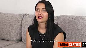 Amatør latina model deepthroater stor pik i POV casting for at få jobbet