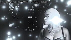 Sexy Anastasia Dior contrasts blonde redhead ebony vibes in her intriguing new model promo scenes