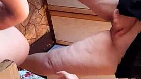 three girlfriends finger hairy pussies and masturbate together in close-up kitchen dorm action with big tits