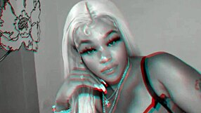 Sexy Anastasia Dior contrasts blonde redhead ebony vibes in her intriguing new model promo scenes