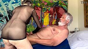 Wife Returns from Work for Mouth Action Followed by Tight Ass Fucking