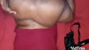 Big black cock creampie in bbw ebony wife's fat ass pov. Homemade interracial action with lingerie and tattoo details.