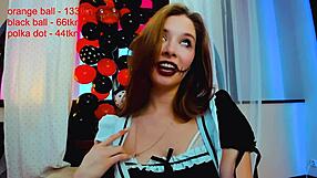 This Beautiful Little 18+ Maid Experiences Intense Cum on Webcam as a Slut.