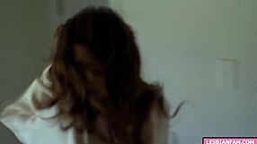 tiny lesbian girl explores close bonds with her friend in a calm setting