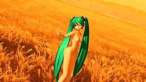Hatsune Miku Performs Velvet Arabesque In Full Nude Mod