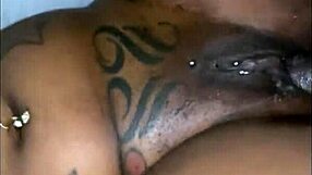 Ebony Babe with Big Ass Takes Big Black Cock in Deep Doggystyle Strokes, Rides Cowgirl, and Gets Creampie in Missionary POV