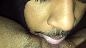 Overwhelmed with intense pleasure as the masked ebony queen unleashes massive squirting on that monster cock
